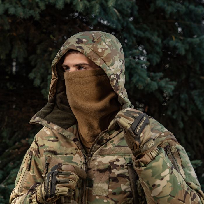 M-Tac шарф-труба Elite короткий з затяжкою фліс (320г/м2) Coyote Brown