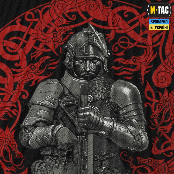 M-Tac кофта Hoodie Один в полі воїн Oversize Hard Black