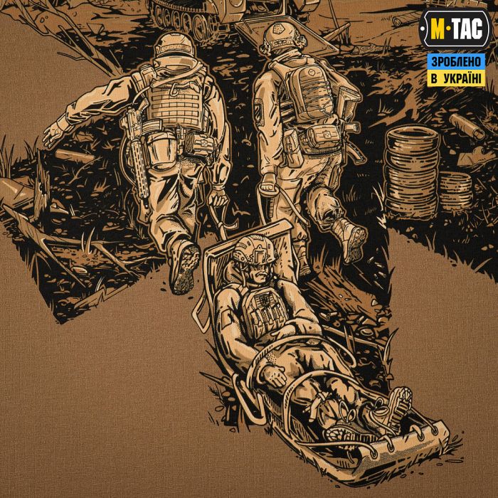 M-Tac футболка бойового медика 3 ОШБр Coyote Brown