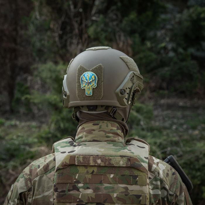 Нашивка Punisher Тризуб GID