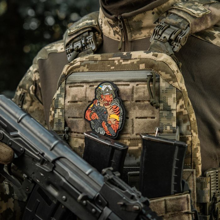 M-Tac нашивка Тигр Жовтий скотч PVC MM14