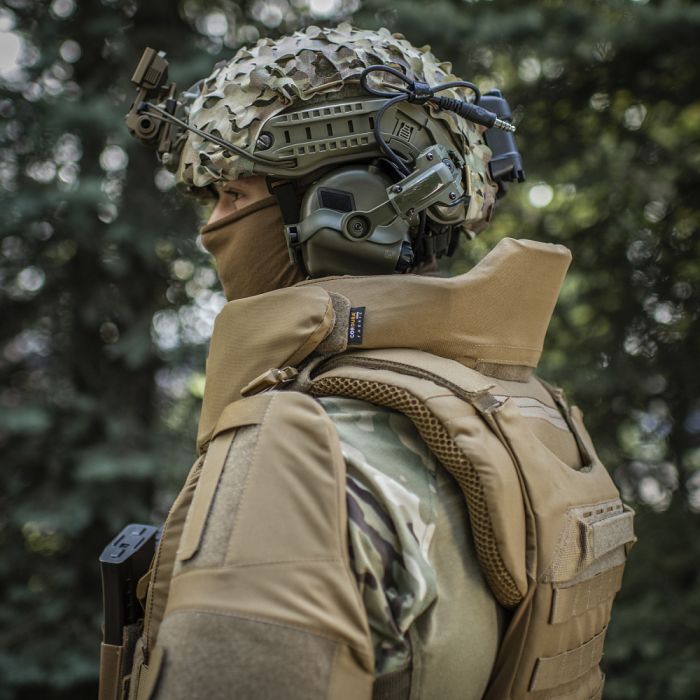 M-Tac Горжет сумісний з активними навушниками 1 клас захисту Elite Coyote
