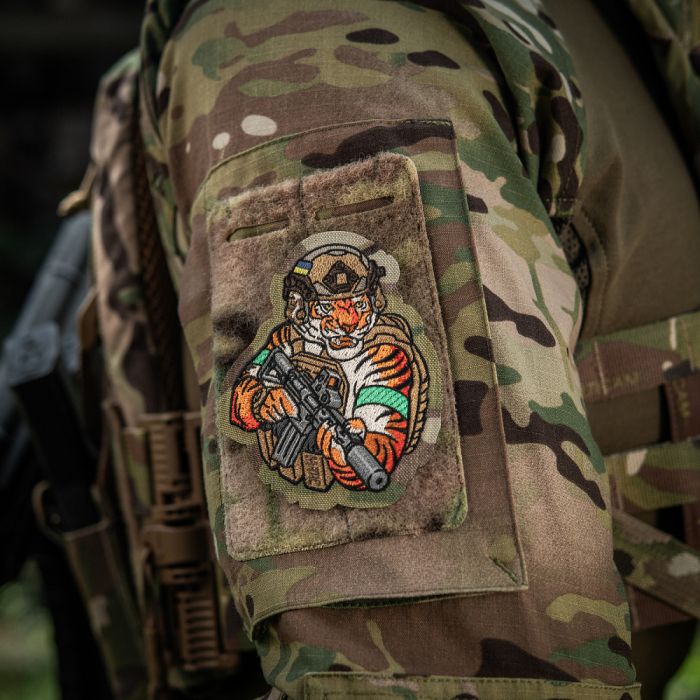 M-Tac нашивка Tiger (вишивка) Multicam/Coyote/Green