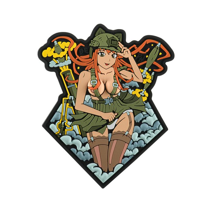 Brand Element нашивка Дівчина з мінами BE/PH  PVC