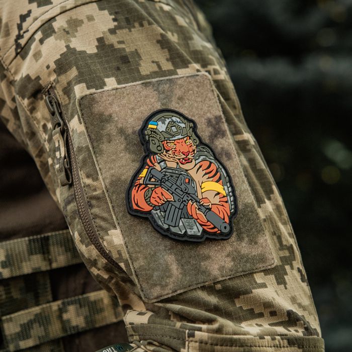 M-Tac нашивка Тигр Жовтий скотч PVC MM14
