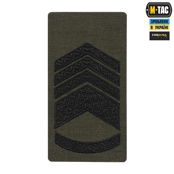 M-Tac погон на липучці Головний Майстер сержант (вишивка) Ranger Green