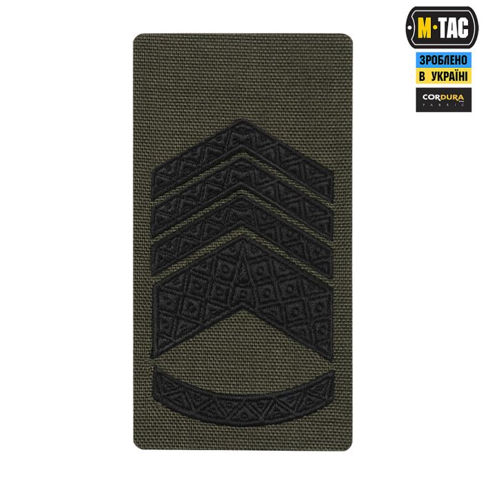 M-Tac погон на липучці Головний Майстер сержант (вишивка) Ranger Green