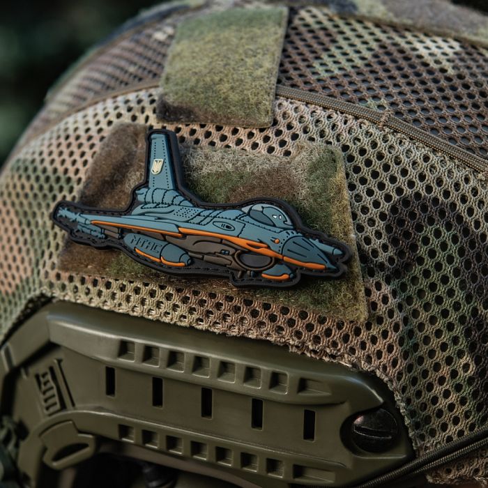 M-Tac нашивка F-16 PVC Blue