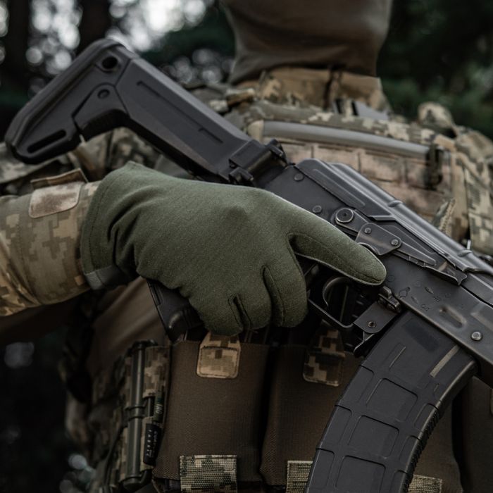 M-Tac рукавички Nomex Sport Leather Olive