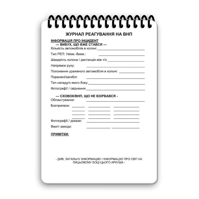 Ecopybook Tactical Блокнот реагування на ВНП А6