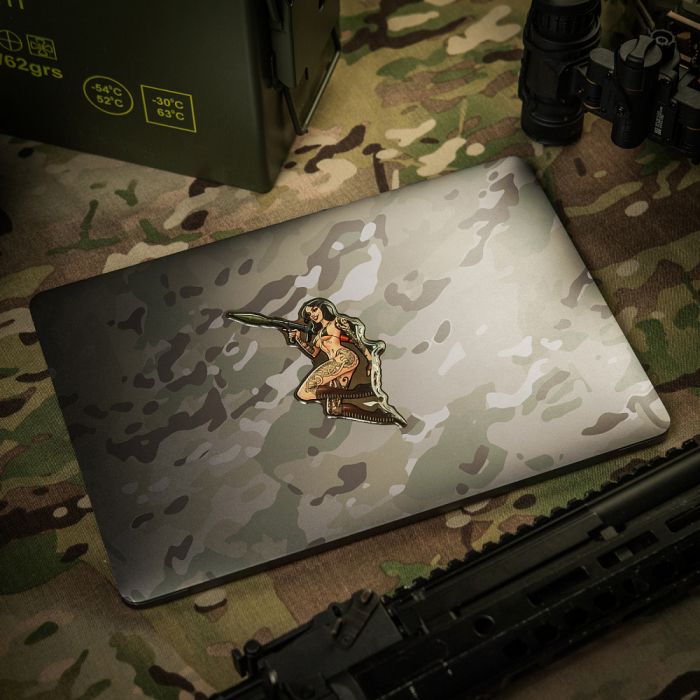 M-Tac наклейка об'ємна Tactical girl №9 РПГ Скандінавік