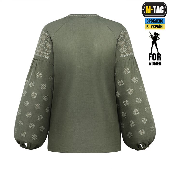 M-Tac вишиванка жіноча 100% льон тип 2 олива