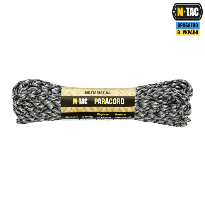 M-Tac паракорд 550 type III Winter Camo 30м
