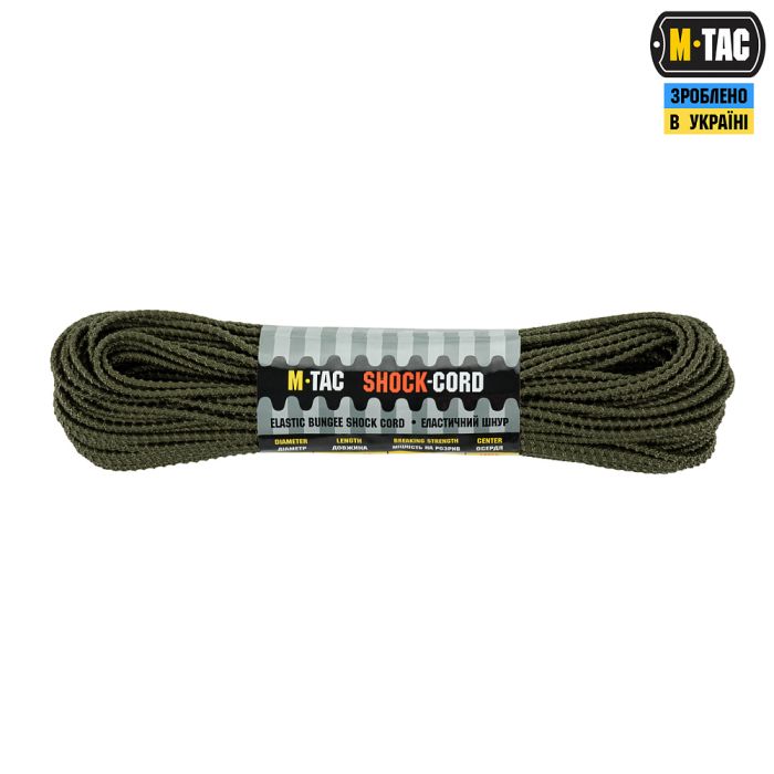 M-Tac паракорд Shock-Cord 3mm 30m Dragon Skin OD Green