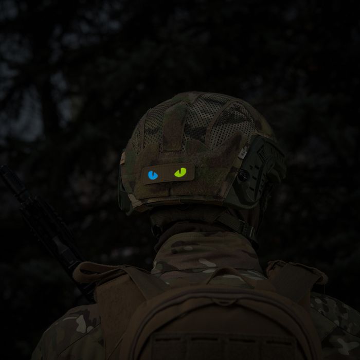 M-Tac нашивка Cat Eyes Laser Cut Coyote/Yellow/Blue/GID