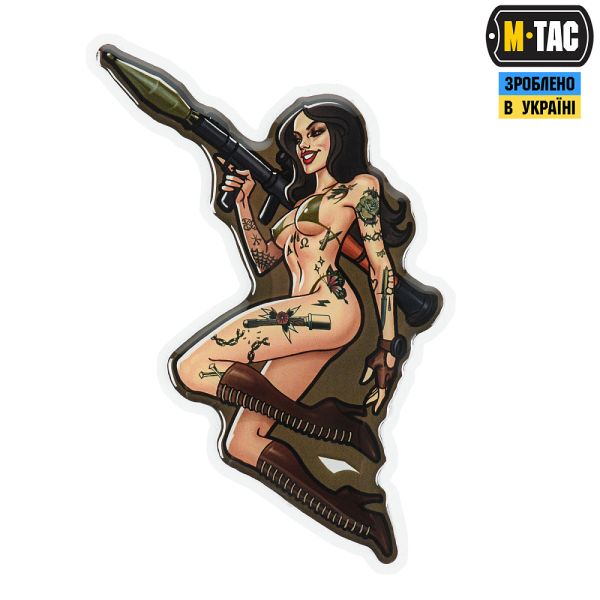 M-Tac наклейка об'ємна Tactical girl №9 РПГ Хуліган