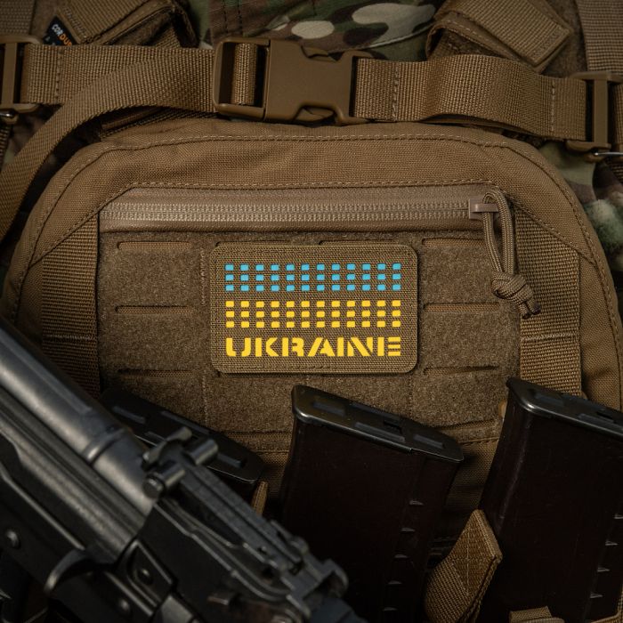 M-Tac нашивка Ukraine Laser Cut Coyote/Yellow/Blue/GID