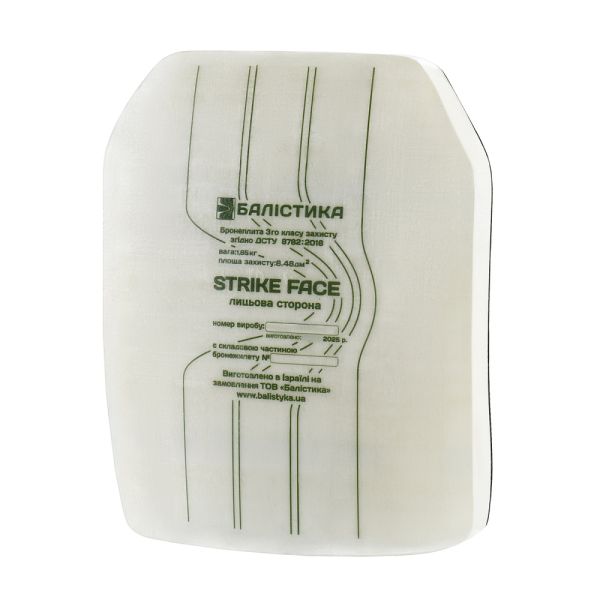 Балістика Бронепластина анатомічна з демпфером розміру L 3-го класу захисту НВМПЕ