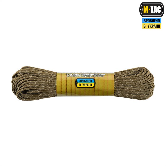 M-Tac паракорд 475 30m Coyote Reflective