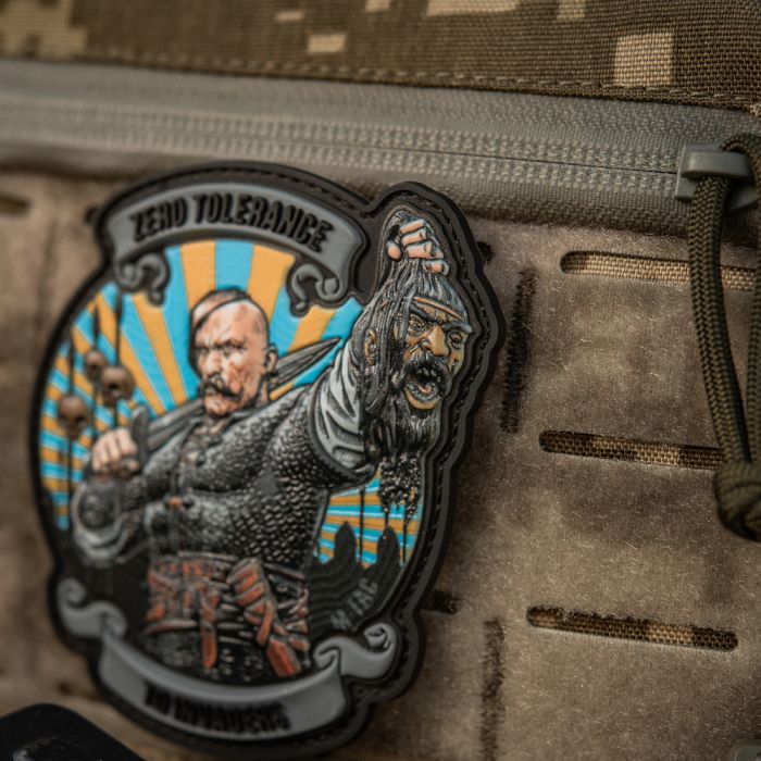 M-Tac нашивка Zero Tolerance PVC Grey