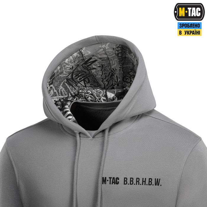 M-Tac кофта Hoodie My Home is my Castle Oversize Hard Light Grey