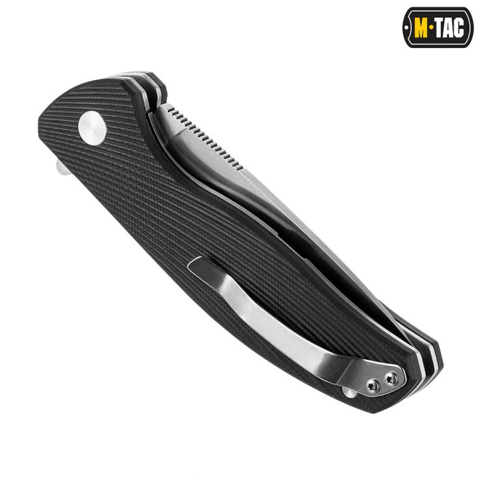 M-Tac ніж складаний Type 11 Black/Steel
