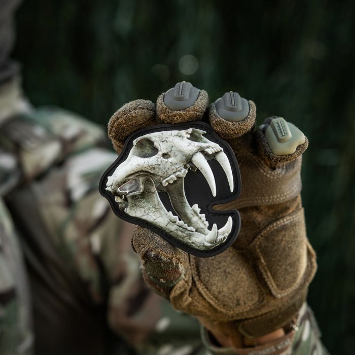 M-Tac нашивка Old Tiger full color білий