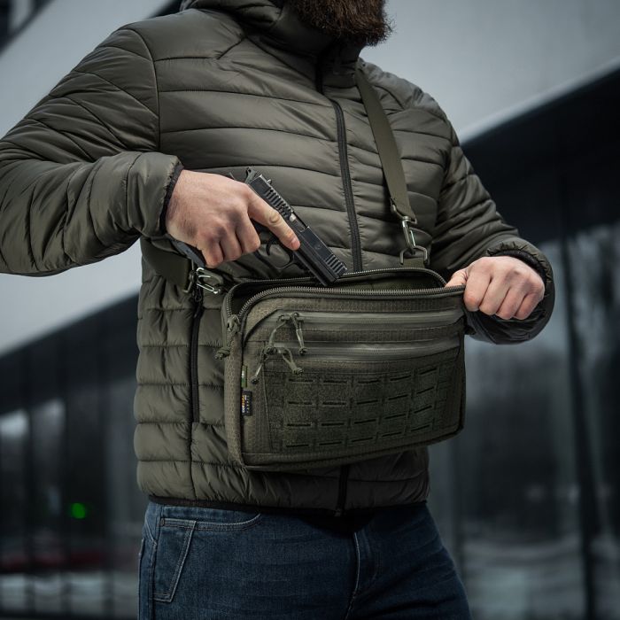 M-Tac сумка Admin Bag Medium Elite з липучкою Hex Ranger Green