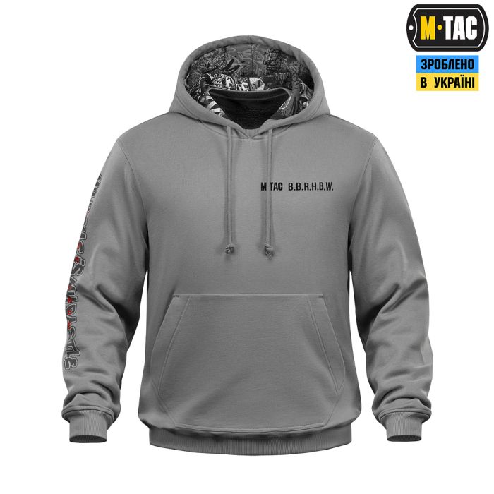M-Tac кофта Hoodie My Home is my Castle Oversize Hard Light Grey