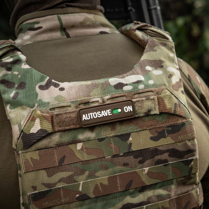 M-Tac нашивка Autosave PVC Coyote