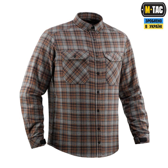 M-Tac сорочка Lumberjack Merino Cold Weather Gray/Brown