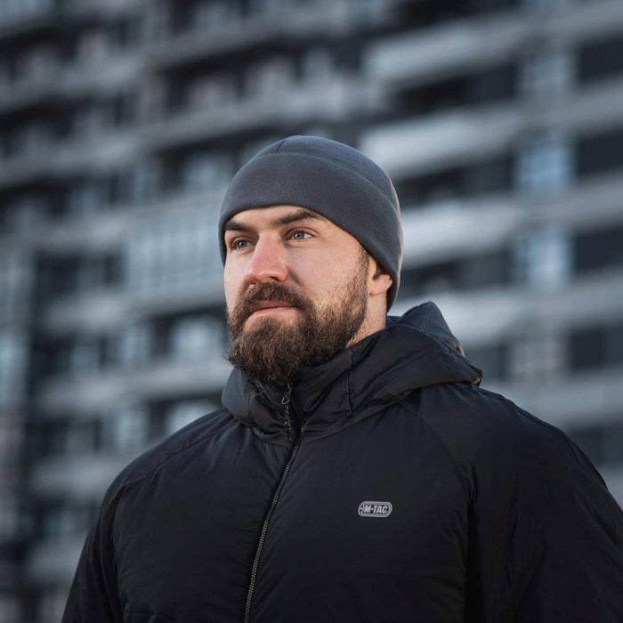 M-Tac шапка Watch Cap Elite фліс (320г/м2) Dark Grey