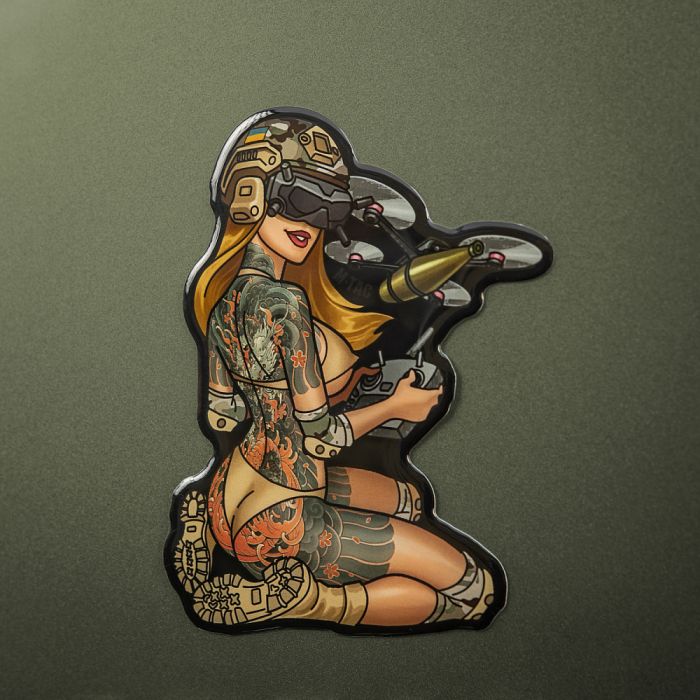 M-Tac наклейка об'ємна Tactical girl №6 Якудза 