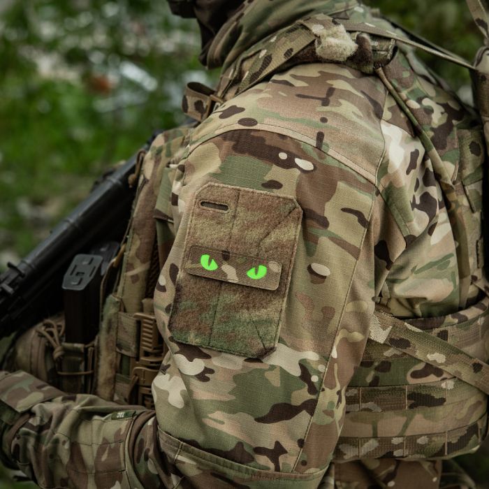 M-Tac нашивка Cat Eyes Laser Cut Multicam/Green/GID