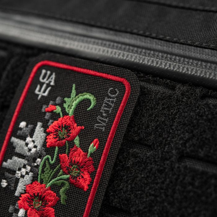 M-Tac нашивка Орнамент Мак (вишивка) Black/Red