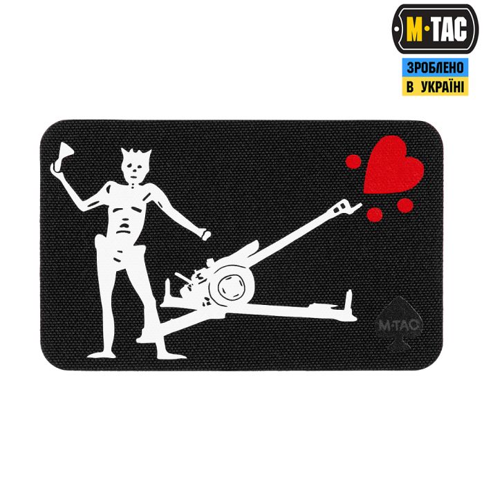 M-Tac нашивка прапор Чорна Борода Д-30 Black