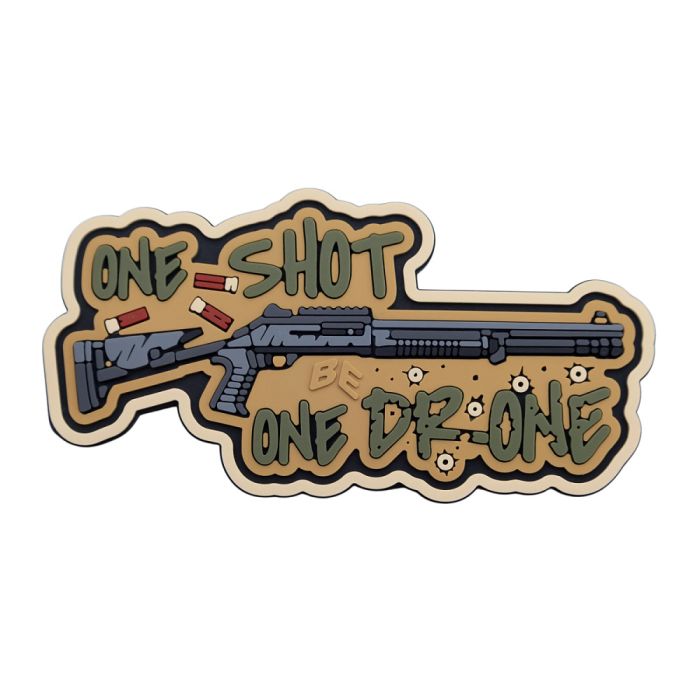 Brand Element нашивка One shot one drone (coyote)