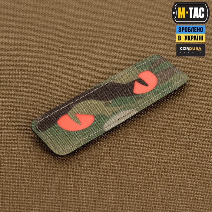 M-Tac нашивка Cat Eyes Laser Cut Multicam/Red/GID