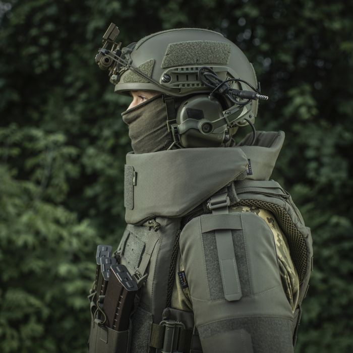 M-Tac Горжет сумісний з активними навушниками 1 клас захисту Elite Ranger Green
