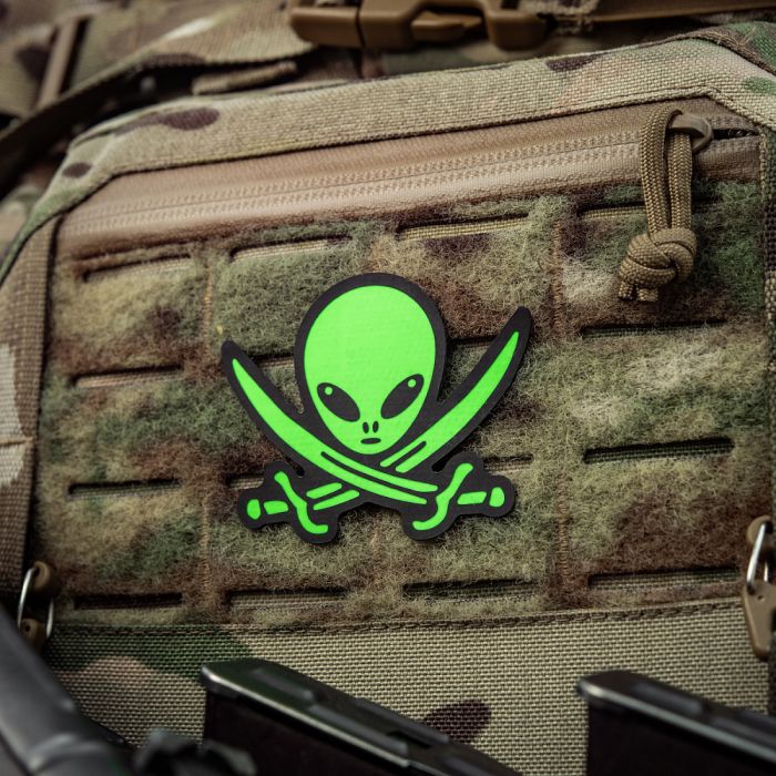 M-Tac нашивка НЛО оператор GID Black/Green