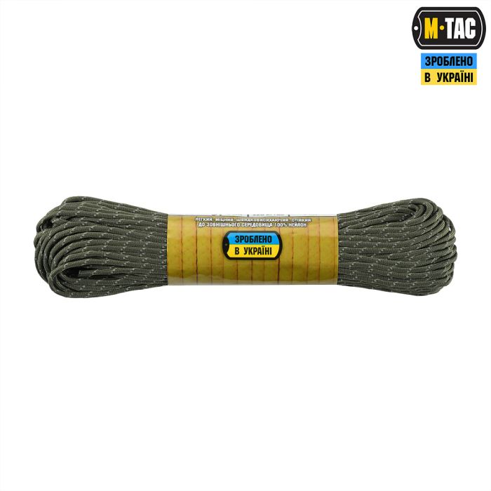 M-Tac паракорд 475 30m Ranger Green Reflective