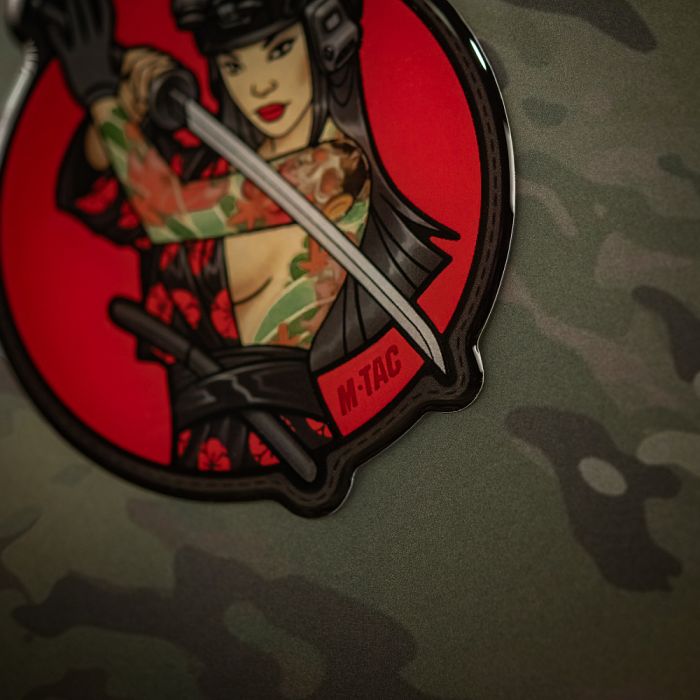 M-Tac наклейка об'ємна Tactical girl №3 Череп на плечі