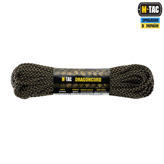 M-Tac паракорд Dragon Cord 30m Black/Coyote
