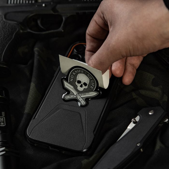 M-Tac наклейка об'ємна No Knife - No Life