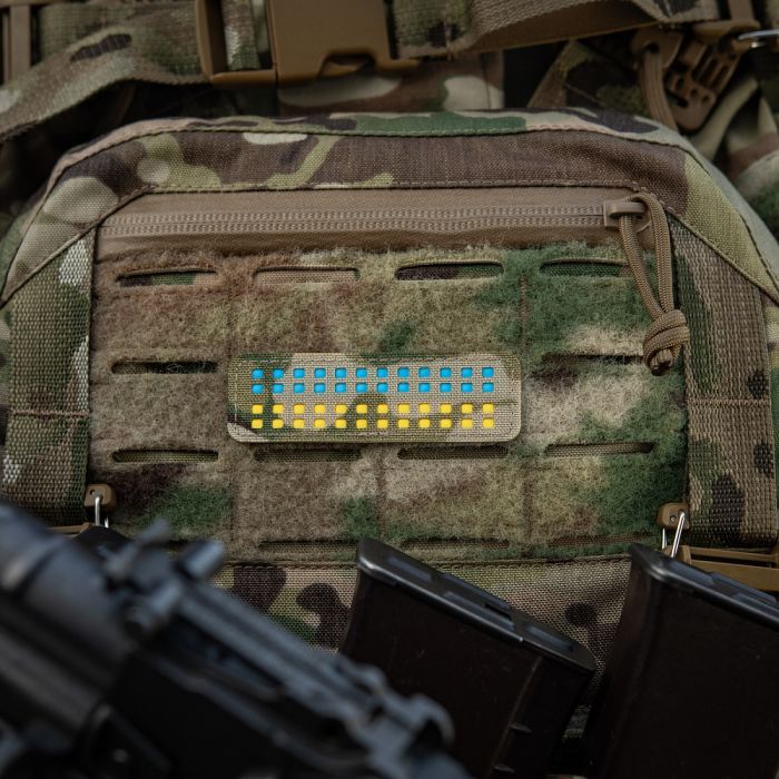M-Tac нашивка прапор України 25х80 Laser Cut Multicam/Yellow/Blue/GID
