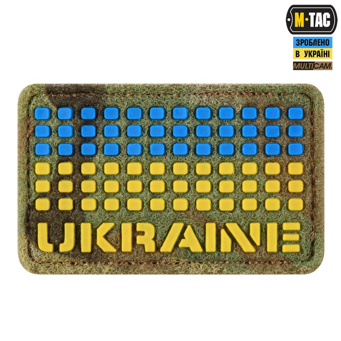 M-Tac нашивка Ukraine 50х80 Velcro/PVC Multicam