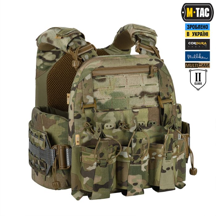 M-Tac плитоноска Cuirass Tiger FAST Elite 2 клас захисту (розмір плити М) Multicam