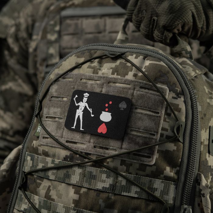 M-Tac нашивка прапор Чорна Борода Кухар Black