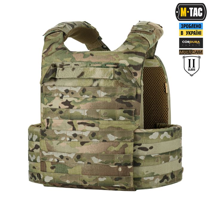 M-Tac плитоноска Cuirass Elite 2 клас захисту (розмір плити M) Multicam