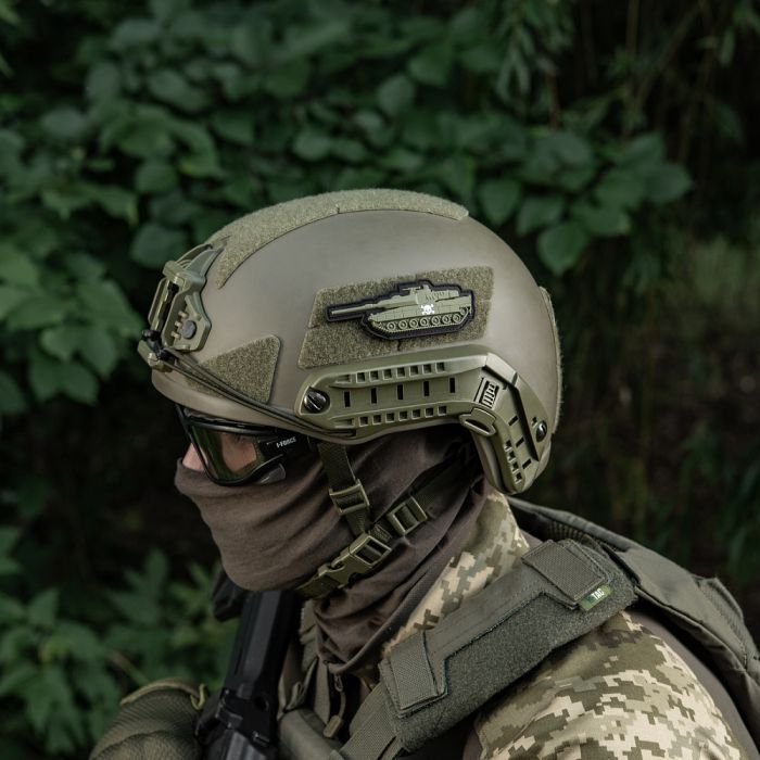 Нашивка Танк череп